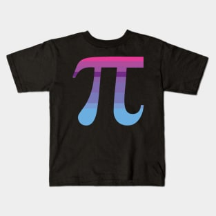 Pi symbol vintage design and color Kids T-Shirt